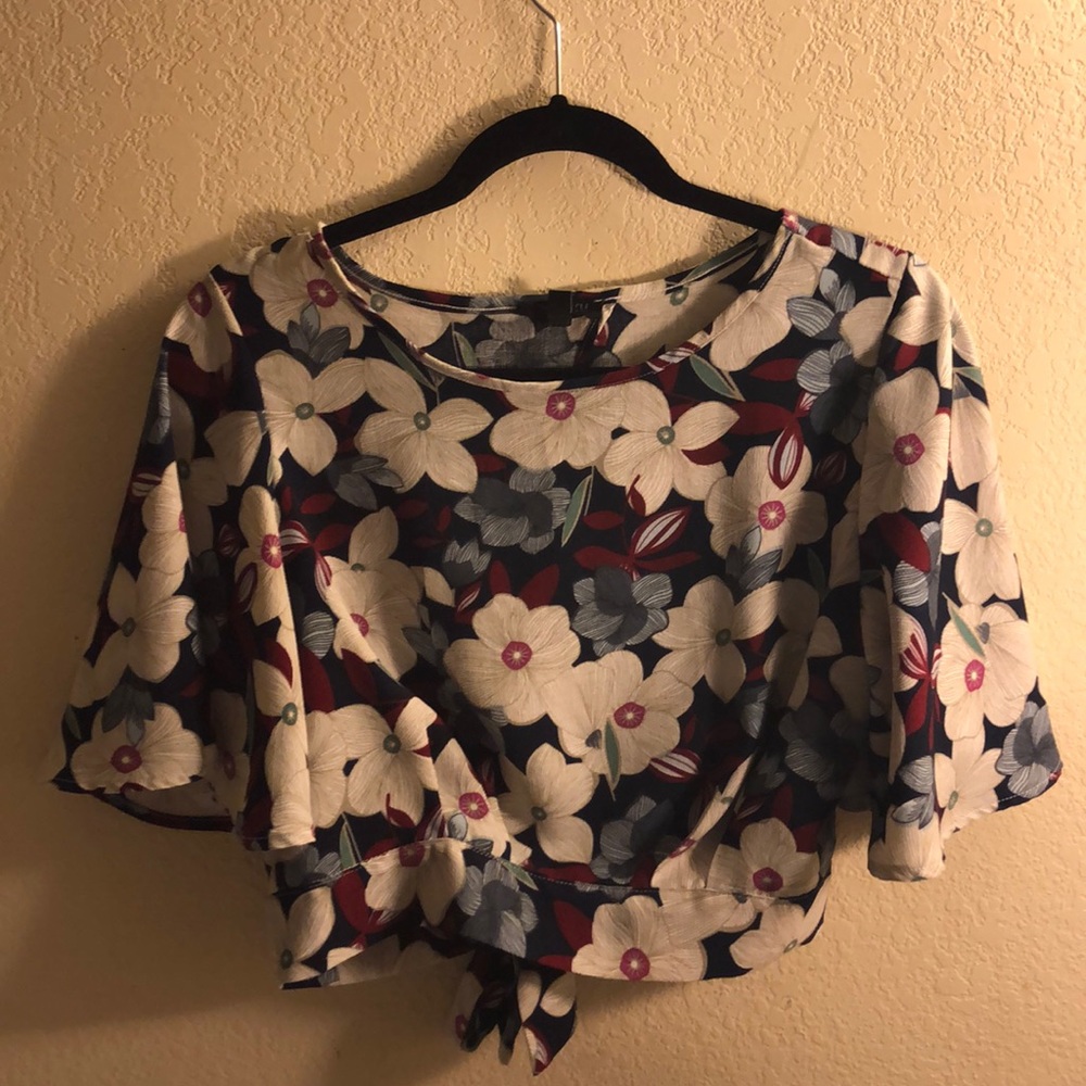 Floral crop top